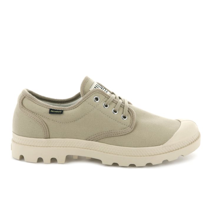 Palladium Pampa OX Originale Men\'s Oxfords Shoes Light Green | UK I706-YEN